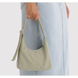 Baggu Mini Nylon Hobo Shoulder Bag Celadon Minimalist Scandi Girl Neutral